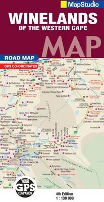 Road map Winelands of the Western Cape