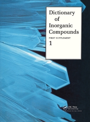 Dictionary of Inorganic Compounds, Supplement 1 - 