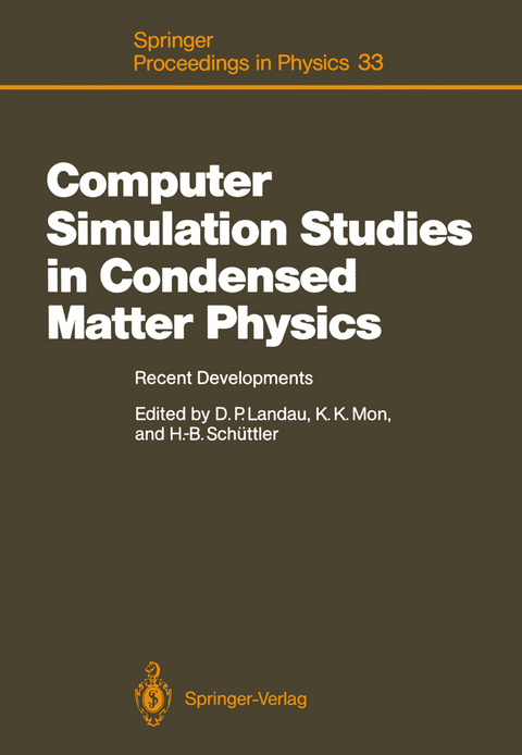 Computer Simulation Studies in Condensed Matter Physics - 