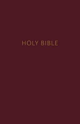 NKJV, Pew Bible, Large Print, Hardcover, Burgundy, Red Letter, Comfort Print -  Thomas Nelson
