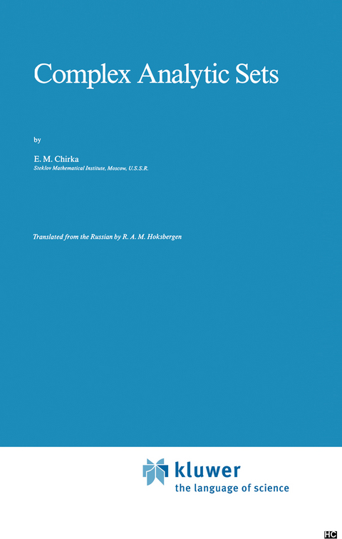 Complex Analytic Sets - E.M. Chirka