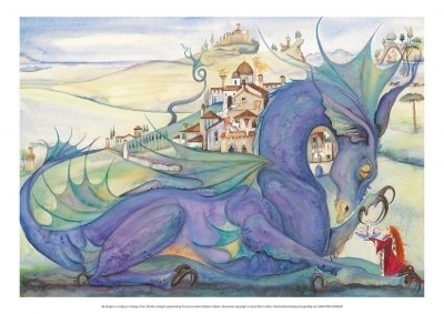 Jackie Morris Poster: My Dragon is as Big as a Village - Jackie Morris