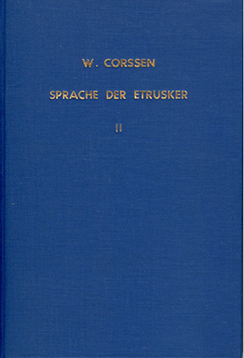 Über die Sprache der Etrusker / Über die Sprache der Etrusker - Band 2 - Wilhelm P Corssen