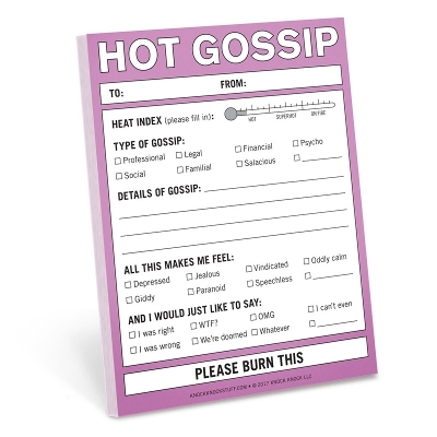 Knock Knock Hot Gossip Nifty Note - 