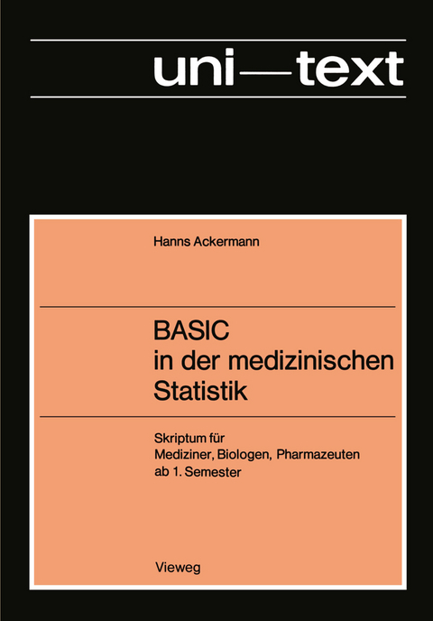 BASIC in der medizinischen Statistik - Hanns Ackermann