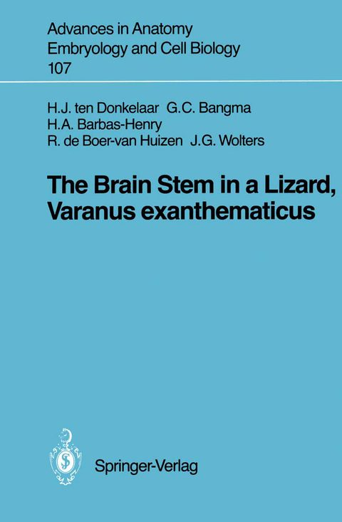 The Brain Stem in a Lizard, Varanus exanthematicus - Hendrik J. ten Donkelaar, Gesineke C. Bangma, Heleen A. Barbas-Henry, Roelie De Boer-Van Huizen, Jan G. Wolters