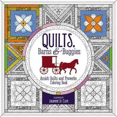 Quilts, Barns and   Buggies Adult Coloring Book -  Zondervan