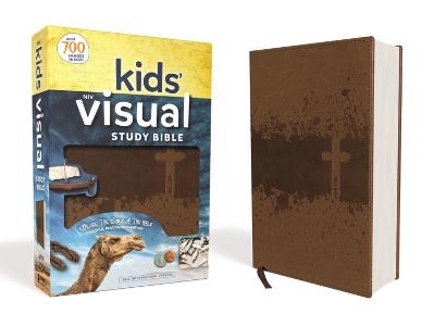 NIV, Kids' Visual Study Bible, Leathersoft,  Bronze, Full Color Interior -  Zondervan