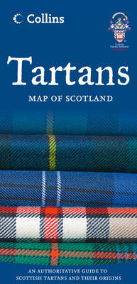 Tartans Map of Scotland -  Collins Maps