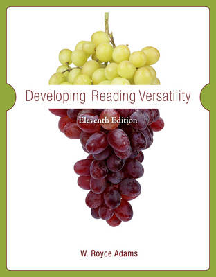 Developing Reading Versatility - Becky Patterson, W. Royce Adams