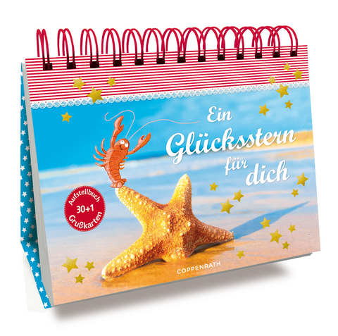 Postkarten-Aufstellbuch: Ein Glücksstern für dich