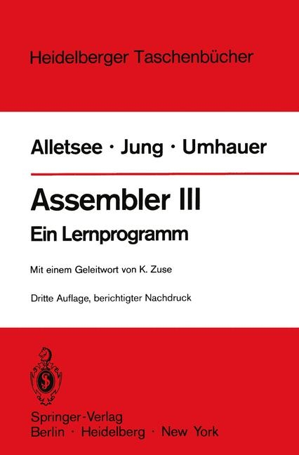 Assembler III - Rainer Alletsee, Horst Jung, Gerd F. Umhauer