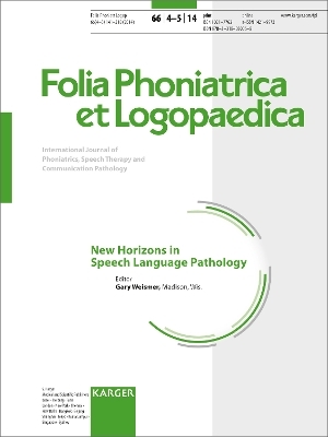 New Horizons in Speech Language Pathology - 