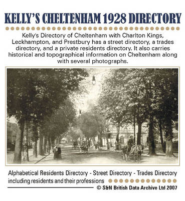Gloucestershire, Kelly's Cheltenham 1928 Directory
