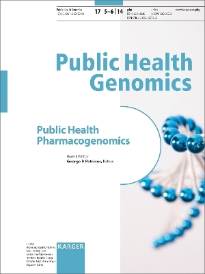 Public Health Pharmacogenomics - 