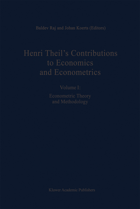 Henri Theil’s Contributions to Economics and Econometrics - 