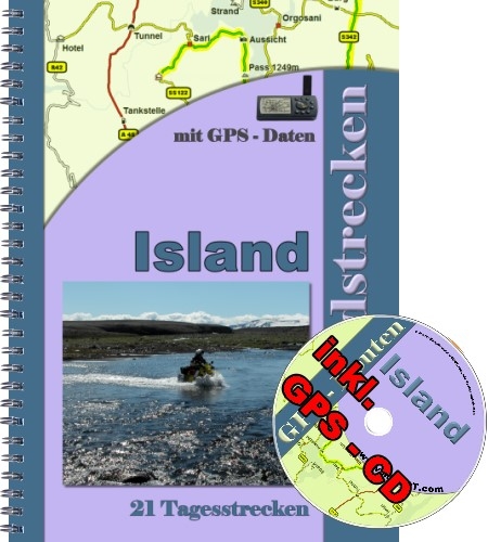 Offroad - Reiseführer Island  ( inkl. GPS - CD ) -  MDMOT