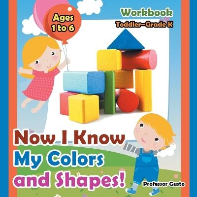 Now I Know My Colors and Shapes! Workbook Toddler-Grade K - Ages 1 to 6 - Professor Gusto