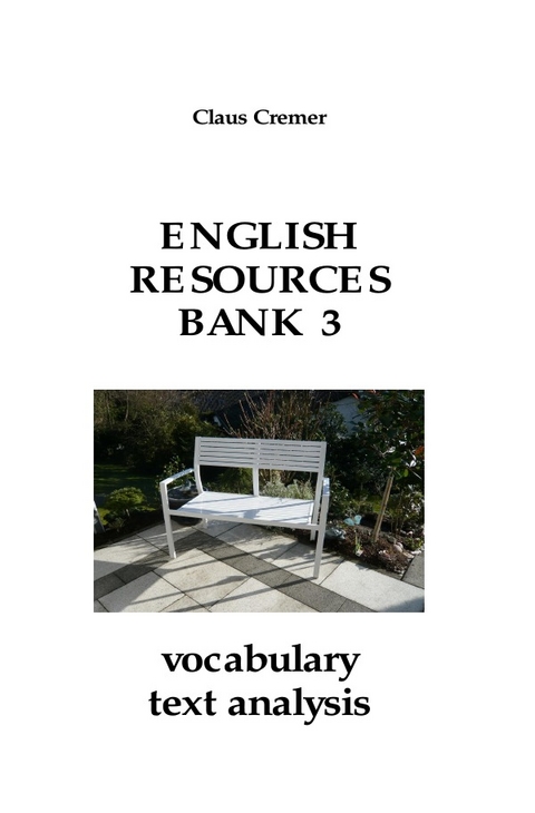 English Resources Bank 3 vocabulary text analysis - Claus Cremer