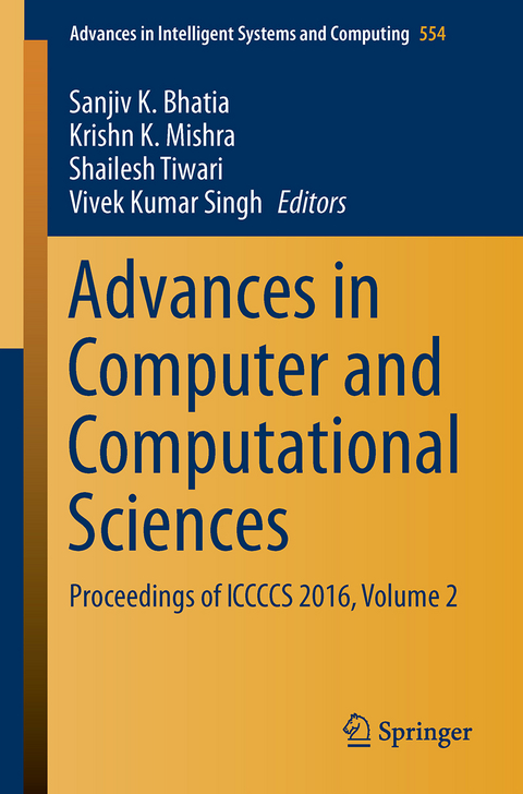 Advances in Computer and Computational Sciences - 