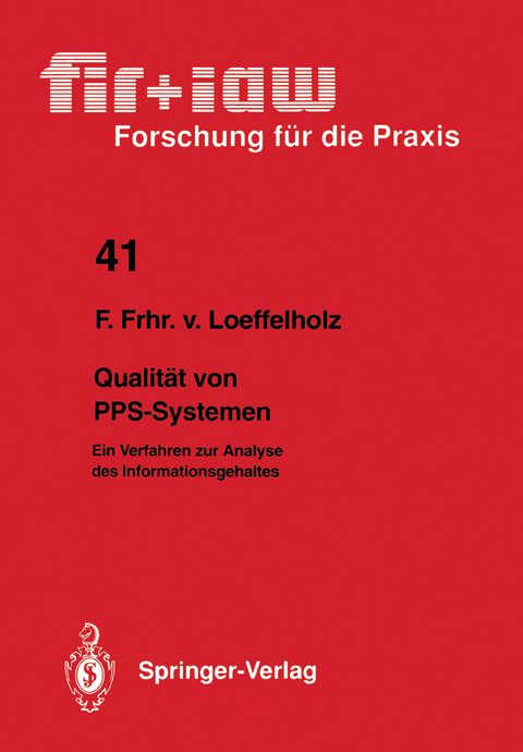Qualität von PPS-Systemen - Friedrich v. Loeffelholz