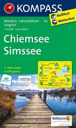 KOMPASS Wanderkarte Chiemsee - Simssee - 