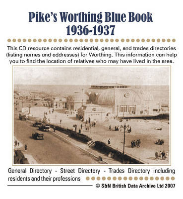 Sussex, Pike's Worthing Blue Book 1936-1937 Directory