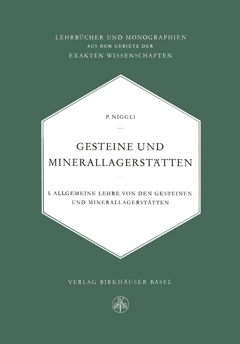 Gesteine und Minerallagerstätten - P. Niggli