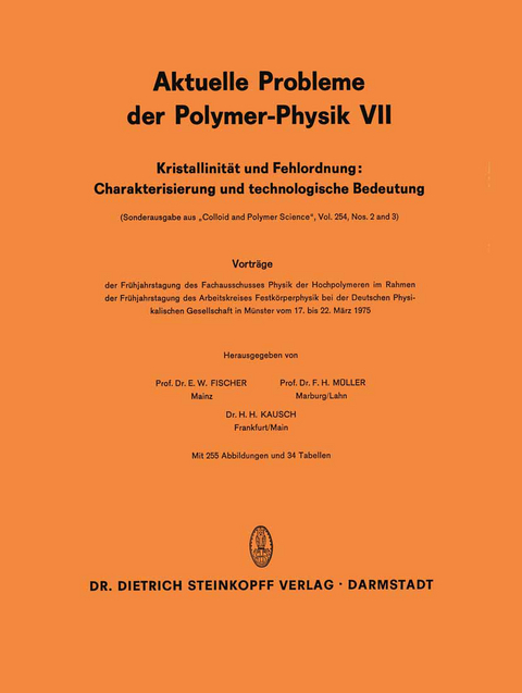 Kristallinität und Fehlordnung: Charakterisierung und technologische Bedeutung - 