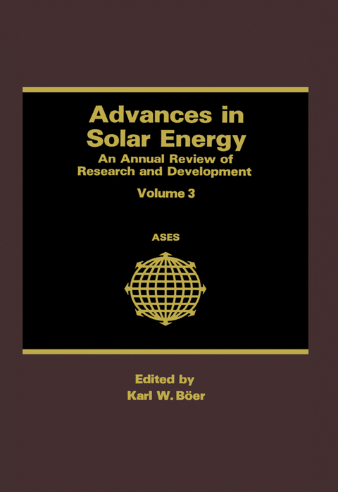 Advances in Solar Energy - Karl W. Boer