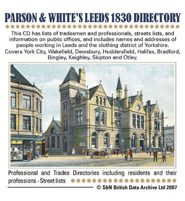 Yorkshire, Parson and White's Leeds Directory 1830