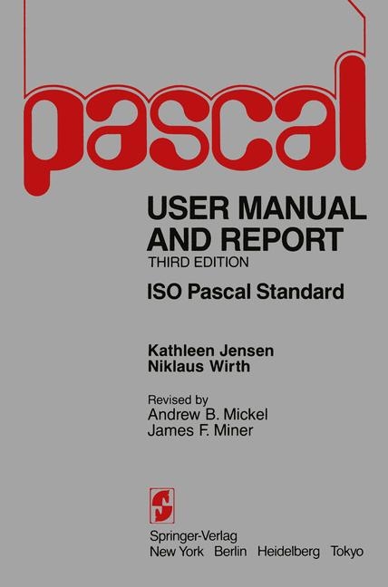 Pascal User Manual and Report - Kathleen Jensen, Niklaus Wirth