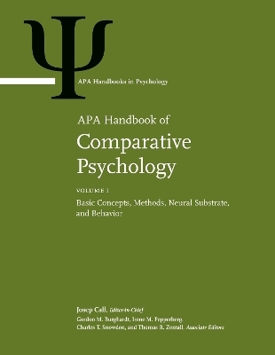 APA Handbook of Comparative Psychology - 