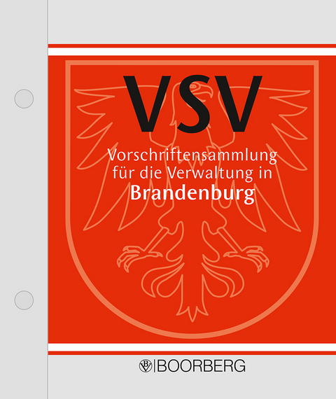 Vorschriftensammlung für die Verwaltung in Brandenburg - VSV - Christian Erdmann, Ralf Kuleßa, Götz Meder, Thomas Miltkau