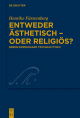 Entweder ästhetisch – oder religiös? - Henrike Fürstenberg