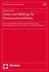 Close-out Netting für Finanzunternehmen - Stephan Rauch