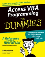 Access VBA Programming For Dummies -  Alan Simpson