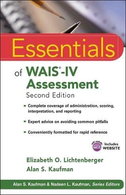 Essentials of WAIS-IV Assessment - Elizabeth O. Lichtenberger, Alan S. Kaufman