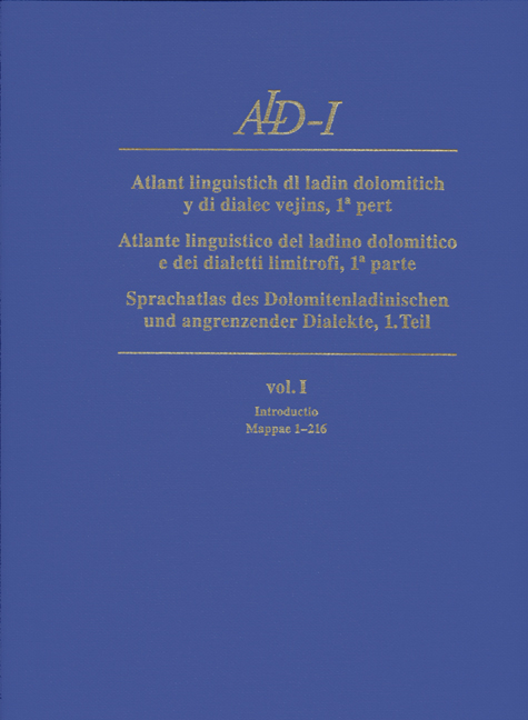 ALD-I Sprachatlas des Dolomitenladinischen und angrenzender Dialekte - 