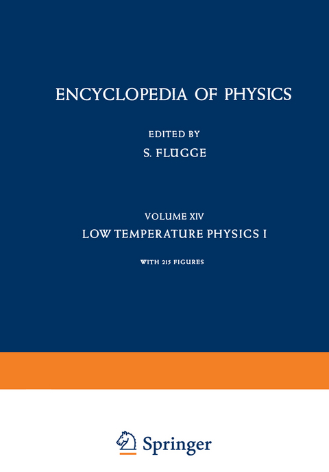 Kältephysik I / Low Temperature Physics I - J. G. Daunt, S. C. Collins, D. K. C. MacDonald, P. G. Klemens, P. H. Keesom, N. Pearlman