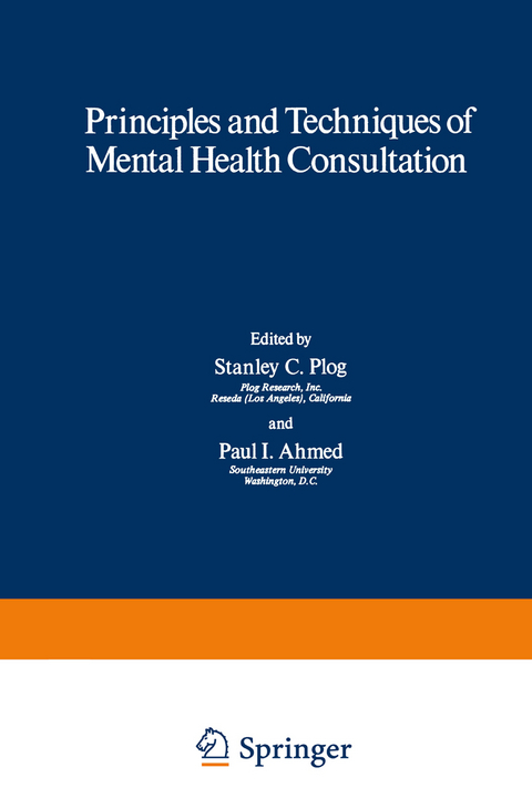 Principles and Techniques of Mental Health Consultation - 