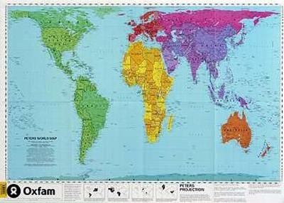 The Peters Projection World Map -  Oxfam