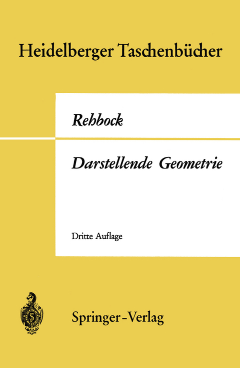 Darstellende Geometrie - Fritz Rehbock