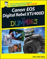 Canon EOS Digital Rebel XTi / 400D For Dummies -  Julie Adair King