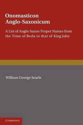 Onomasticon Anglo-Saxonicum - William George Searle