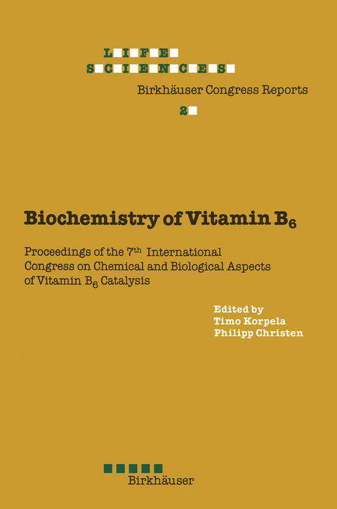 Biochemistry of Vitamin B6 - P. Christen,  Korpela