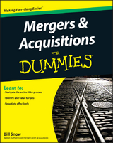 Mergers and Acquisitions For Dummies - William R. Snow