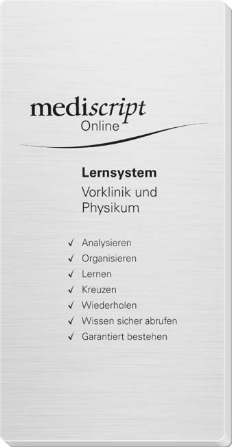 mediscript Online plus Lernsystem Vorklinik & Physikum