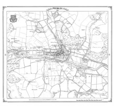 Peebles 1856 Heritage Cartography Victorian Town Map - Peter J. Adams