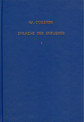 Über die Sprache der Etrusker / Über die Sprache der Etrusker - Band 1 - Wilhelm P Corssen